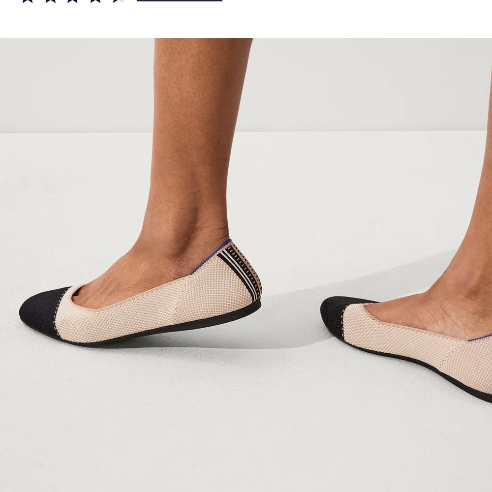 Rothy’s The Tuxedo Square Toe Color-Block Flat - image 1